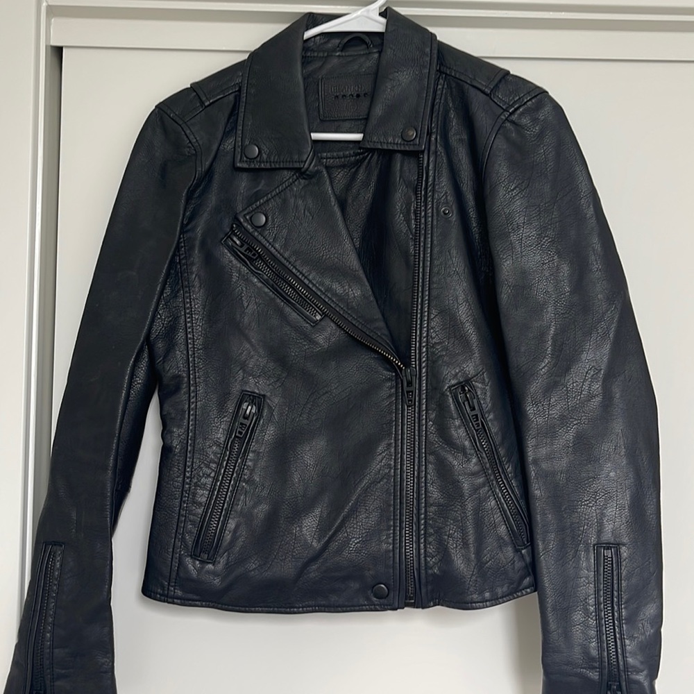 BLANK NYC FAUX LEATHER MOTO JACKET